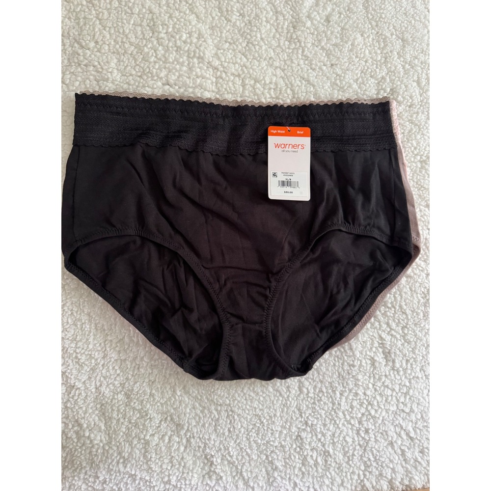 Warners High Waist Briefs Women XL/8 Multicolor NWT 3 Pack